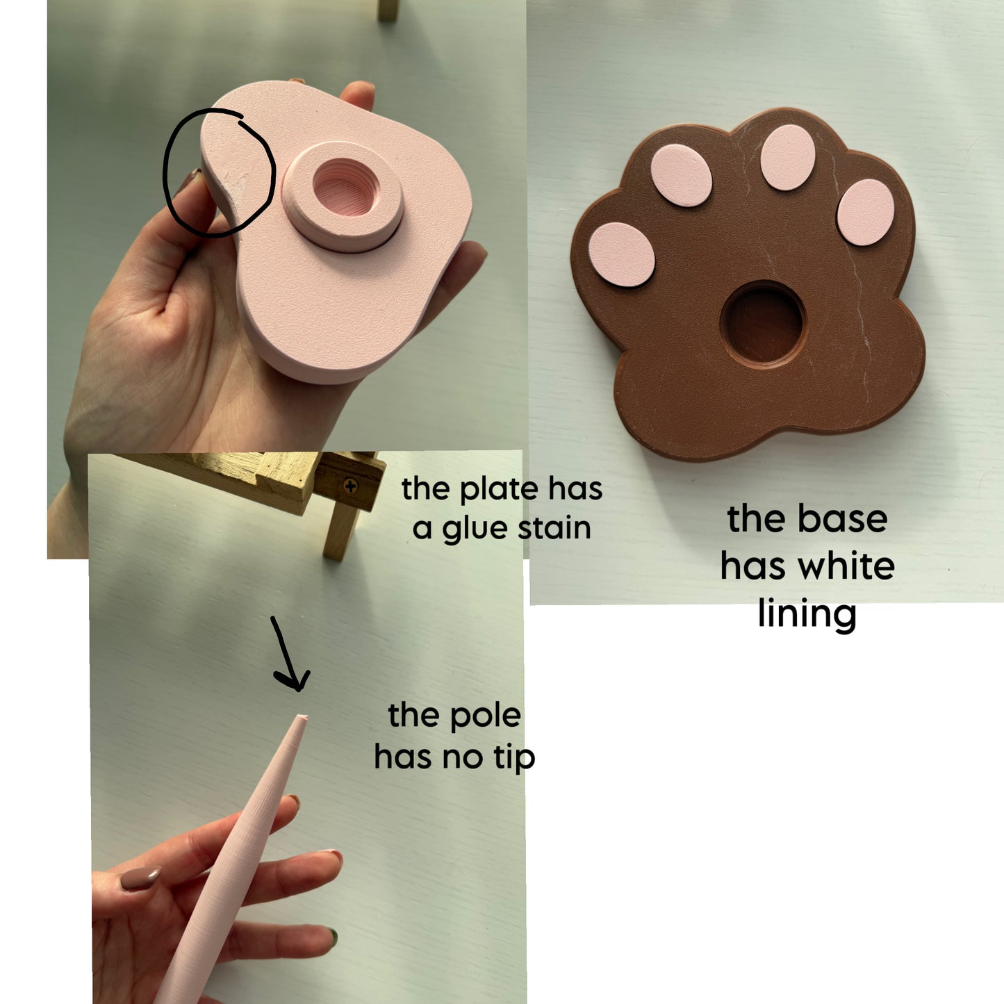 Second Chance Paw Spinner (Brown-Pink)