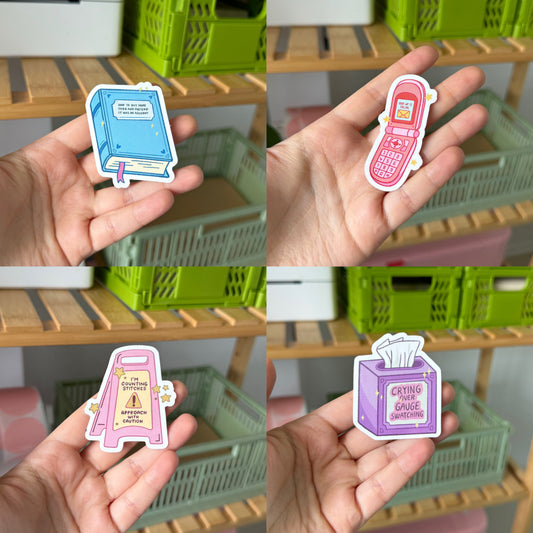 The Fiber Life: Waterproof Stickers