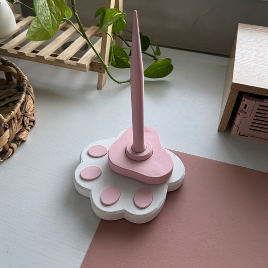 Second Chance Paw Spinner (White-Pink)