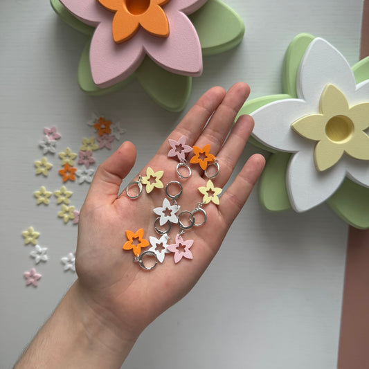 Plumeria Stitch Markers