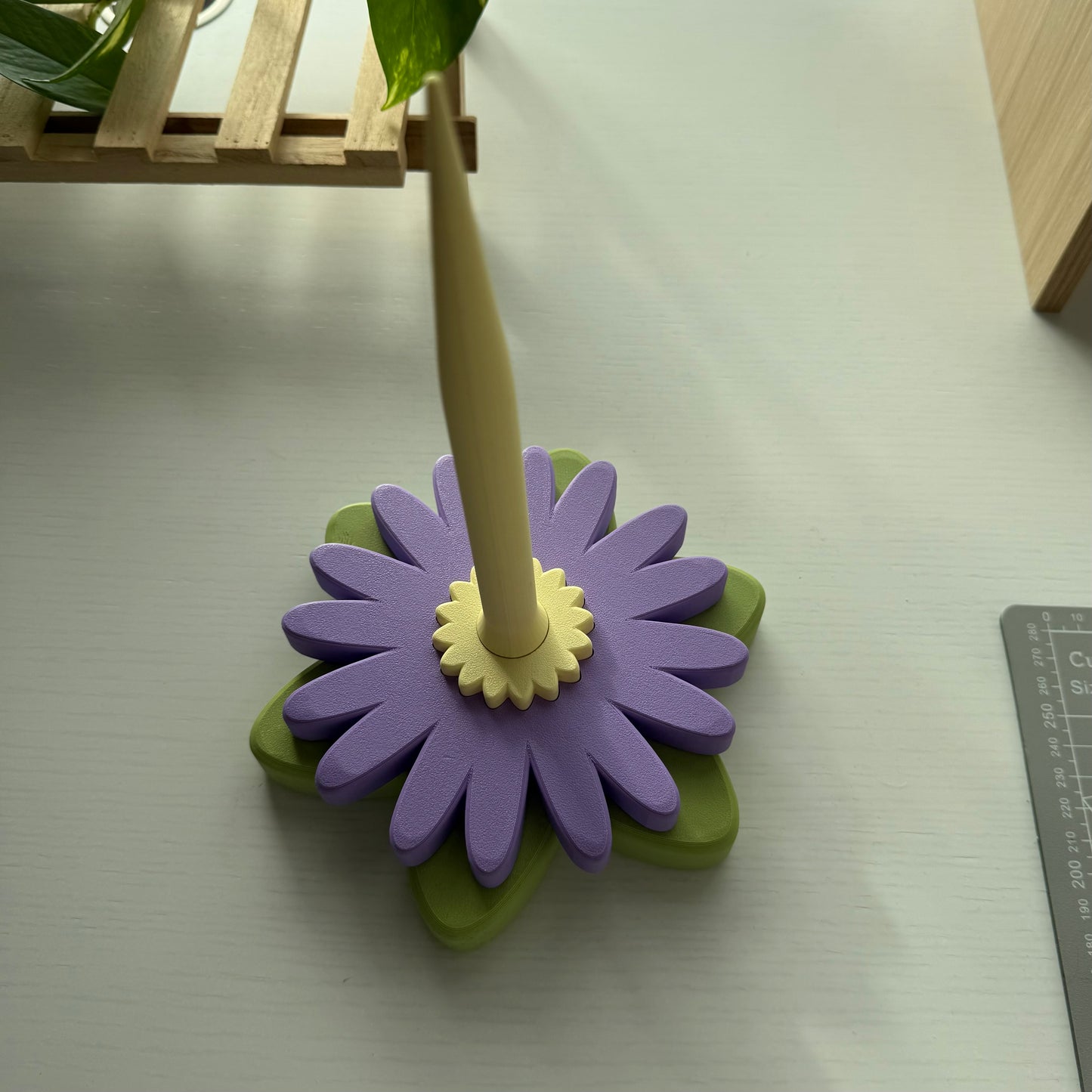 Second Chance Aster Spinner (Wisteria-Matcha)