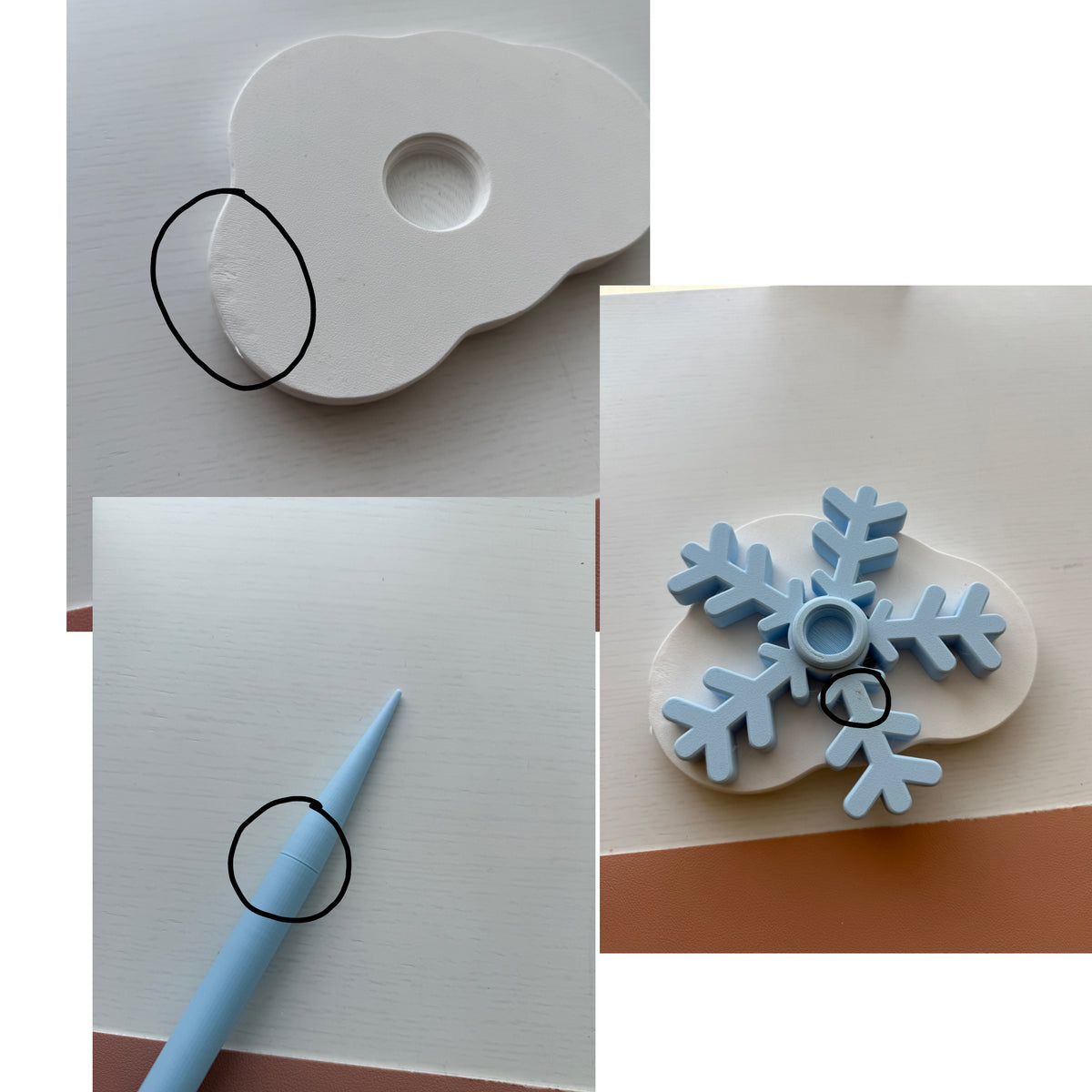 Second Chance Frosty Flake Spinner
