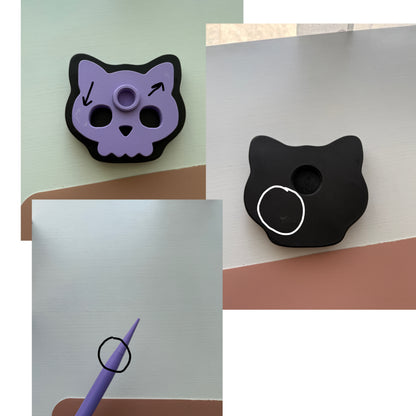 Second Chance Cat Skull Spinner