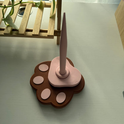 Second Chance Paw Spinner (Black-Pink)