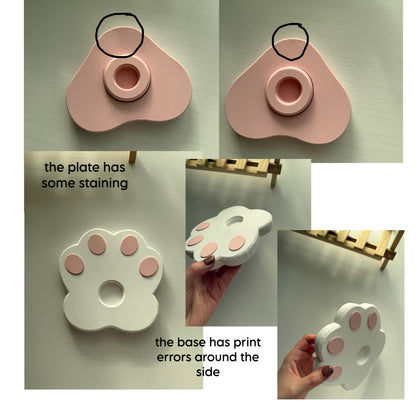 Second Chance Paw Spinner (White-Pink)