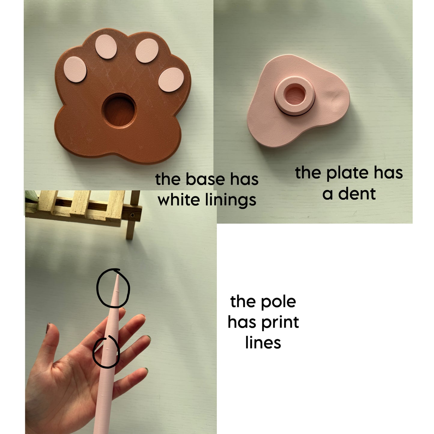 Second Chance Paw Spinner (Black-Pink)