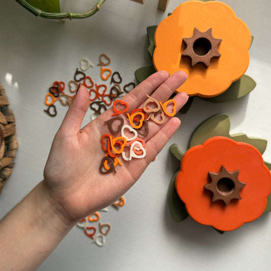 Pumpkin Spice Stitch Markers (set of 10)