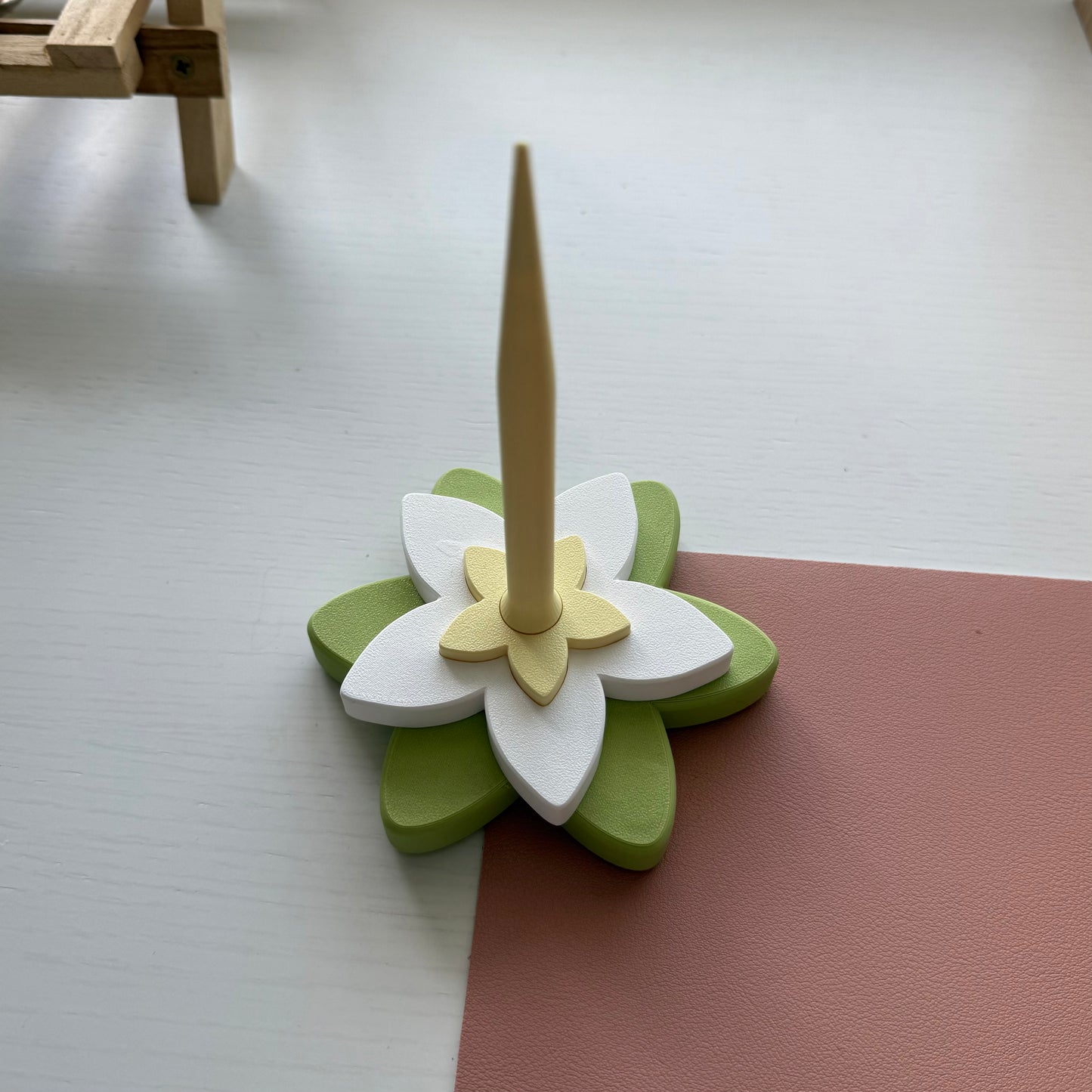 Second Chance Mini Plumeria Spinner (Matcha)