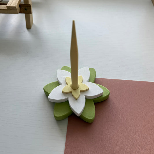 Second Chance Mini Plumeria Spinner (Matcha)