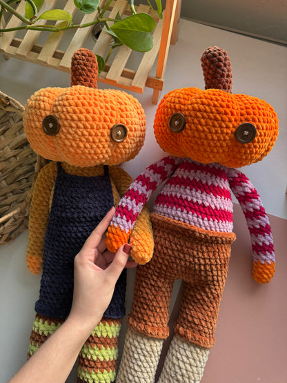 FREE Pumpkin Man Crochet Pattern