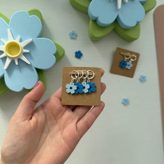 Forget Me Not Stitch Markers