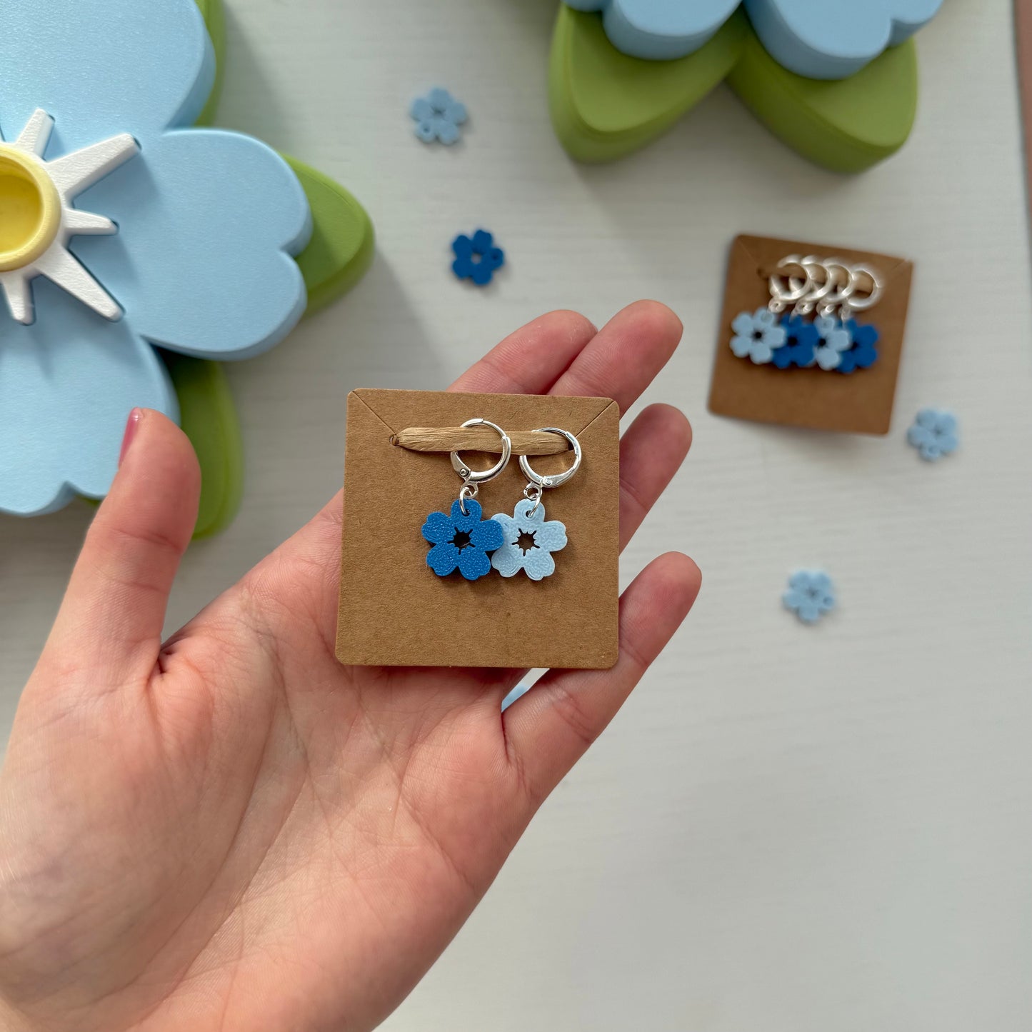 Forget Me Not Stitch Markers